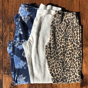 Girls Just Fab Cotton Leggings, Bundle of 3